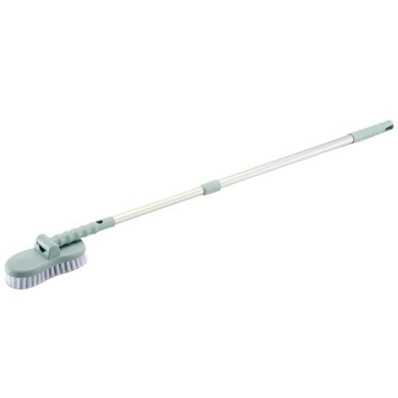 XKHAZA 2-in-1 Floor & Tub Scrubber Brush - Adjustable Long Handle - Deep Cleaning Tub, Bathroom, Tile, Shower, Sink, Grout and Patio