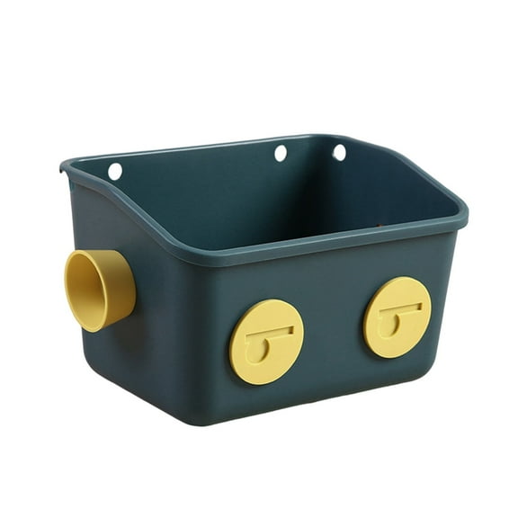 XKHAZA Bath Toy Storage Organizer Basket, Cute Robot Bathtub Shower Toy Organizer, Wall Mounted Hanging Bath Toy Holder with Hooks, for Tub Laundry