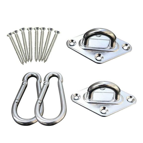 XKHAZA Heavy Duty Hammock Hanging kit Ultra Durable Hooks Carabiners for Hammock Stand Hammocks Swing Chair,Multiple Indoor Outdoor Suspension Ceiling Hooks