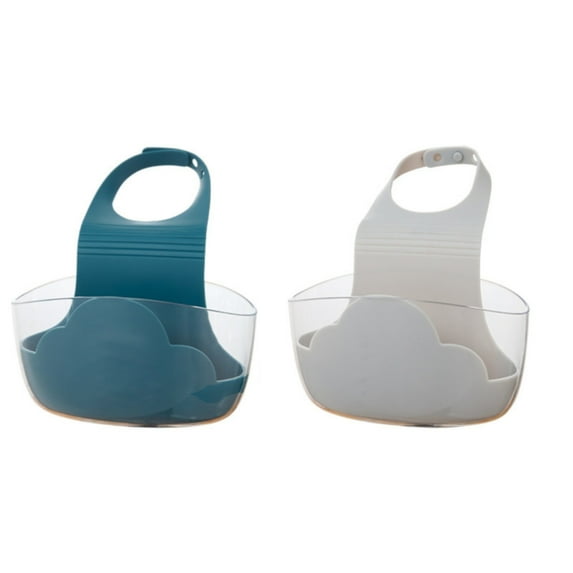 XKHAZA Kitchen Sink Caddy Sponge Holder for Organizer Dish Soap Holder Hanging Ajustable Strap Faucet Caddy with Drain Holes for Drying, Kitchen Sink Accessories