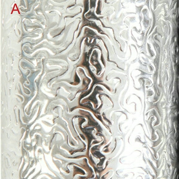 XKHAZA Kitchen Wallpaper, Oil Proof Contact Paper Metallic Look kitchen Backsplash Peel and Stick Wallpaper Waterproof Aluminum Foil Heat Resistant Wall Paper Shelf Liner for Cabinet