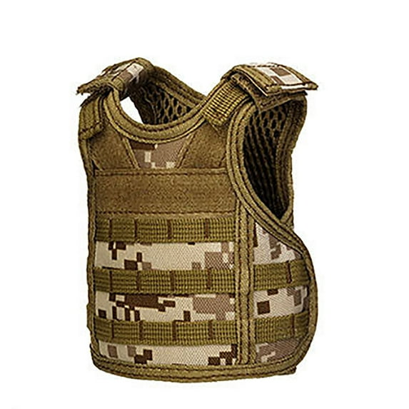 XKHAZA Mini Beer Vest Military Bottle Beverage Cooler Holder for Cool Bottle Decoration with Adjustable Shoulder Straps