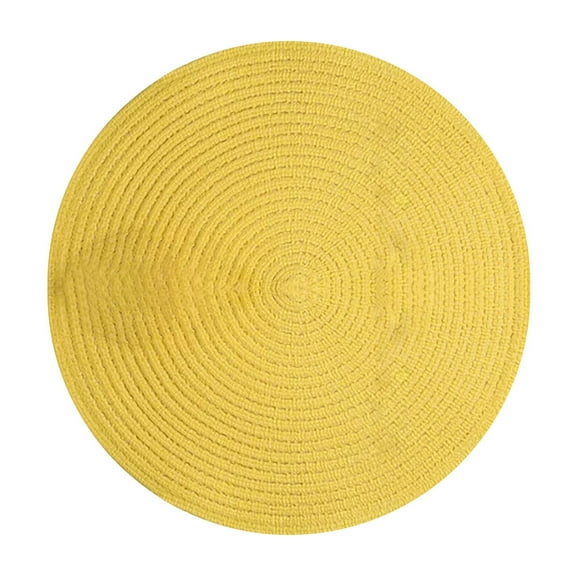 XKHAZA Round Placemat for Dining Table Honeycomb Bee Place Mat Heat Resistant Kitchen Table Mat for Party Home Decor Everyday Use Washable