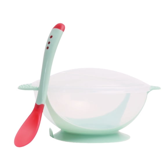 XKHAZA Silicone Baby Feeding Set, Baby Bowls with Suction and Baby Spoons for Babies Toddlers Kids, BPA Free, Baby Utensils Feeding Supplies, Microwave and Dishwasher Safe