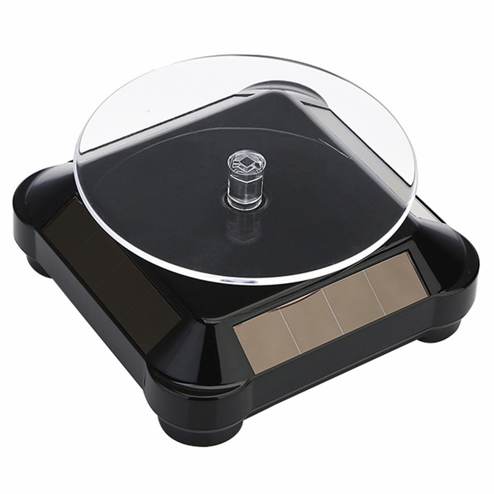 XKHAZA Solar Turntable 360° Rotating Stand Display Plate for Jewelry ...