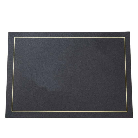 XKHAZA Square PU Leather Placemats, Heat Resistant Kitchen Table Mats, Waterproof Wipeable for Party Decoration