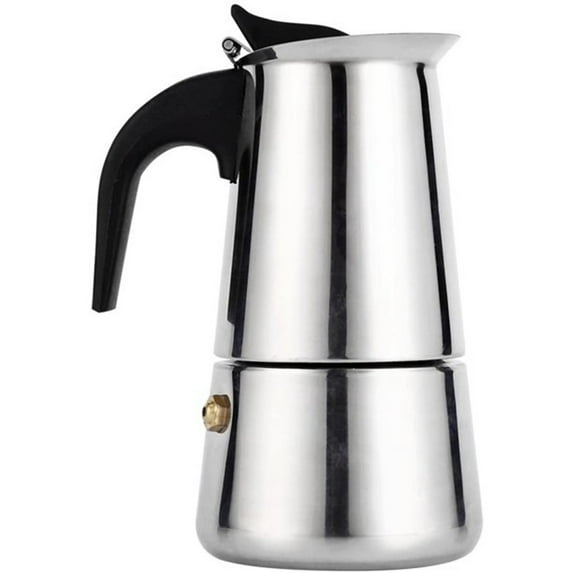XKHAZA Stainless Steel Espresso Coffee Maker Percolator Coffeemaker Italian Classic Style Brewing Cafe Mocha Machine for Cafeteras Lover Camping Travel and Home Use