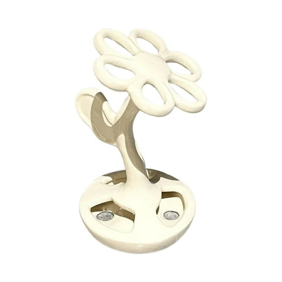 XKHAZA Toothbrush Holders for Bathrooms, Flower Shape Ceramic Toothbrush Organizer, Can Accommodate 6 Standard Brushes