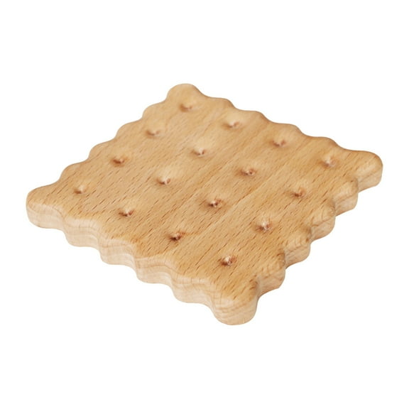 XKHAZA Wooden Placemat, Kitchen Wooden Heat Mat, Heat Resistant Mat for Hot Dishes/Pots/Bowls/Teapots/Fondue Holders, Non-Slip and Durable