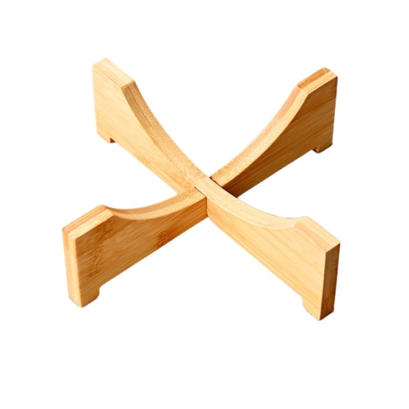 XKHAZA Wooden Plant Stand - Indoor/Outdoor Modern Flower Pot Holder, Decorative Wood Riser for Plants, Small Planter Tray, Mini Wooden Stool Display Stand (Pot & Plant Not Included)