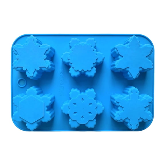 XKHAZA Xmas Soap Candle Mold Set, Christmas Silicone Soap Molds - 3D Snowflake Molds for DIY Craft Home Gifts for Soap Candles Cake Biscuit Chocolate Ice Cube