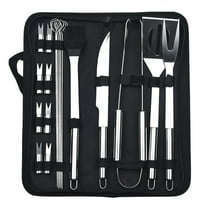 XKHBDL 21-Piece Grill Tool Set, BBQ Accessories and Grill Tools, Durable Stainless-Steel Utensils, Spatula, Tongs, Cleaning Brush & More, Grilling Gifts for Men