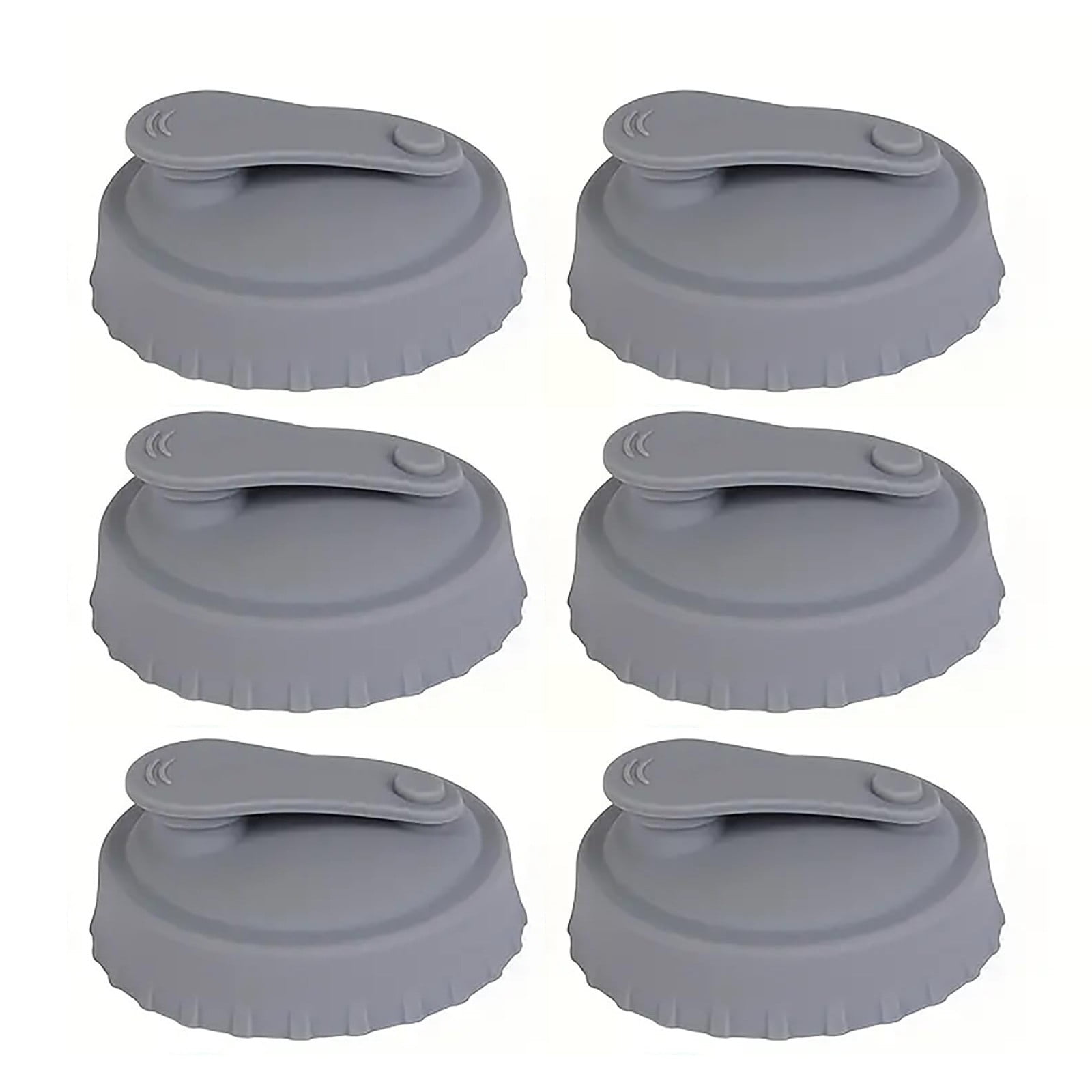 XKHBDL 6 Pack Soda Can Cover Lids, Silicone Can Lid Can Protector ...