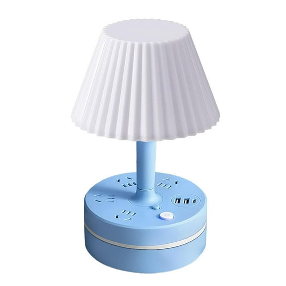 XKHBDL Bedside Lamps with Ac and USB Ports Table Lamp Bedside Lamp with 3 Ac Sockets & 2 USB Ports & 1 USB Type C Port to Smartphones for Bedrooms Living Room