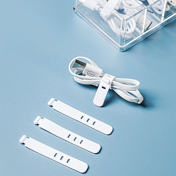 XKHBDL Clear Cable Organizer Storage Box with Compartments，Plastic Cable Management Box Cord Organizer for Desk Home Office