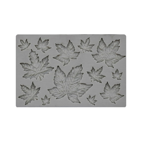 XKHBDL Fall Silicone Maple Leaves Mold, Autumn Fondant Resin Mould Leaf Shape Coffee Candy Baking Molds for DIY Craft Fall Harvest Thanksgiving Halloween Cupcake Cake Topper Decor