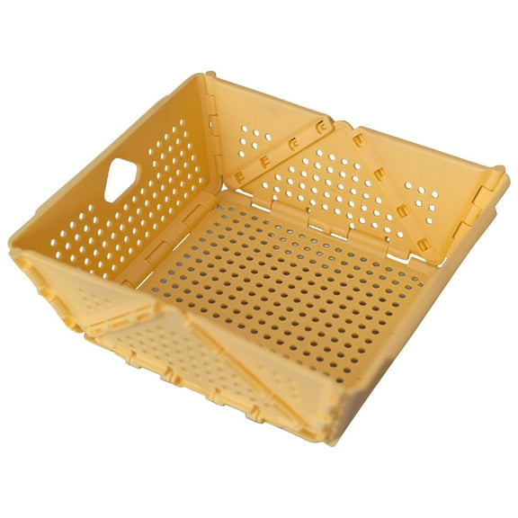 XKHBDL Foldable Plastic Storage Drain Basket, Collapsible Strainers and Colanders for Kitchen for Pasta, Fruit, Vegetables, Berry Space-Saving, BPA-Free, Dishwasher Safe