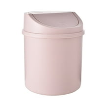 XKHBDL Kitchen Trash Can with Swing Top Lid, Waste Bin Sturdy Plastic Garbage Can Medium Recycling Bin for Office, Bathroom, Under Counter, Dorm, Bedroom