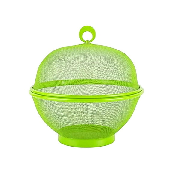 XKHBDL Mesh Wire Fruit Basket with Lid for Vegetables, House Warming, Home & Restaurants - Mesh Hanging Fruit Basket Kitchen Counter - Candy Bowl