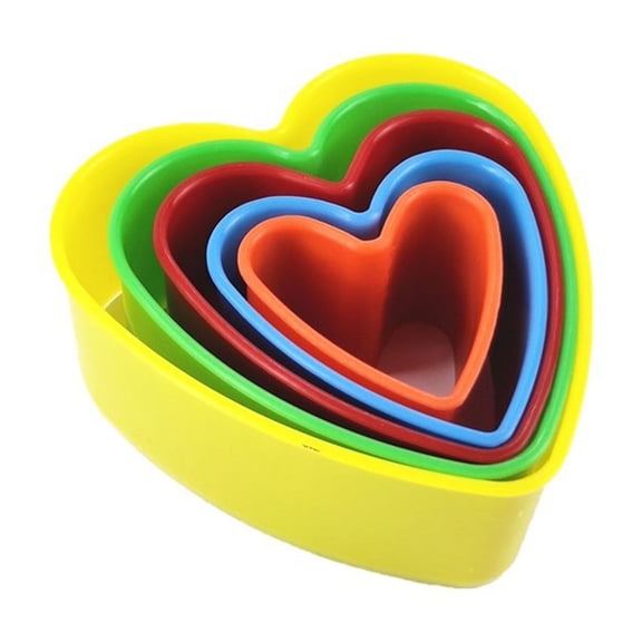 XKHBDL Plastic Cookie Cutter, Multi-size Biscuit Cutters for Sandwich Cake Fondant Fruit Vegetable Baking DIY