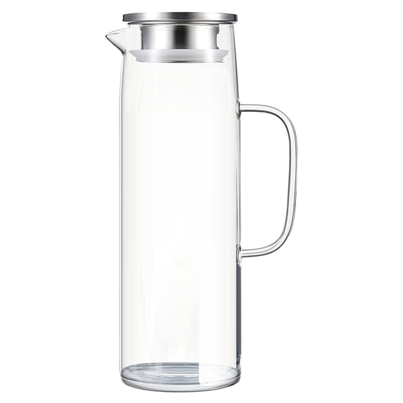 XKHBDL Portable Container Water Bottle with Bamboo Lid - Eco Friendly & BPA Free Borosilicate Glass Infuser Bottle - Leak Free Design - for Storage, Everyday Use and Non-Toxic Hydration