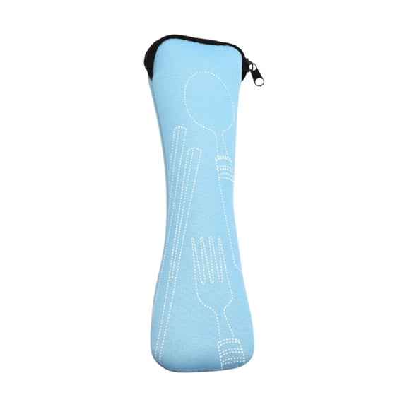 XKHBDL Portable Cutlery Storage Bag with Zipper Multi-function Utensil Pouch for Camping Picnics Bbq and Wear-resistant Fork Spoon Organizer Reusable Tableware Carrier Bag
