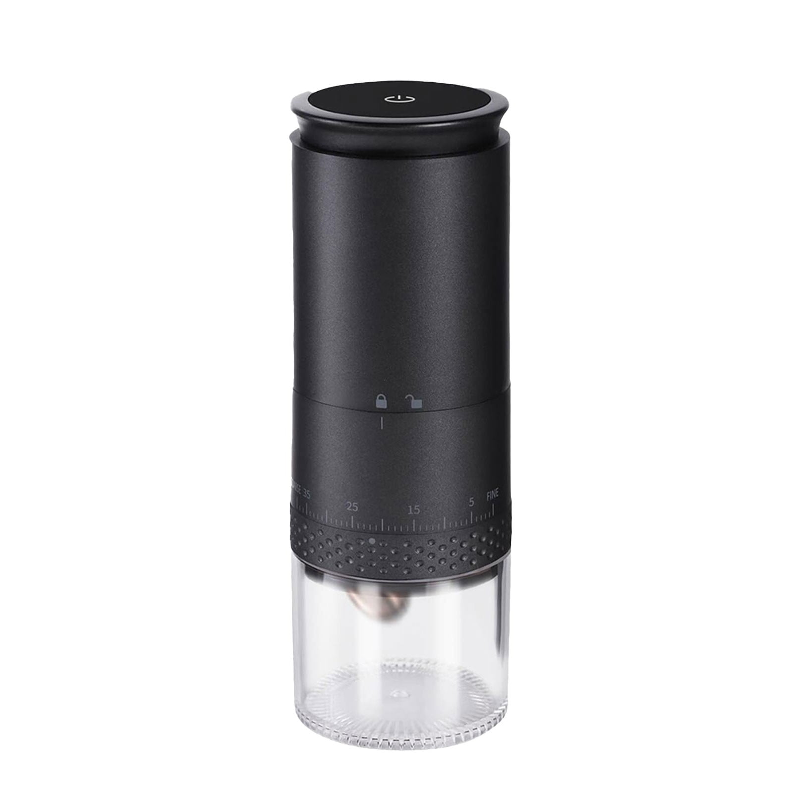 XKHBDL Portable Electric Stainless Steel Burr Coffee Grinder, Rechargeable Small Bean Mill with 38 Adjustable Grind Settings, Cordless Travel Grinder for Espresso, Cold Brew