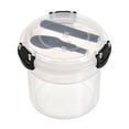 thumbnail image 1 of XKHBDL Portable Reusable Cups with Lids Yogurt Cup with Topping Cereal or Oatmeal Container Leak Proof Breakfast On The Cups for Meal Pre Protion Control, 1 of 9