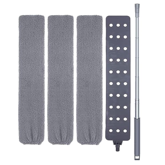 XKHBDL Retractable Gap Dust Cleaner Cleaning Tools with 3 Microfiber Dusting Cloths Long Handle Washable and Retractable Duster Brush for Cleaning Under Appliances Furniture Couch Fridge