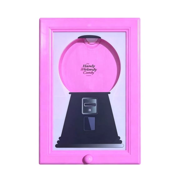 XKHBDL Retro Candy Dispenser Picture Frame – for Desk, Shelf, or Countertop, Wooden-Look Frame with Viewing Window, Ideal for Candies, Nuts, Gummies & Pet Treats (Snacks Not Included)