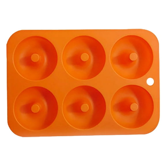 XKHBDL Silicone Donut Mold - Non-Stick Silicone Doughnut Pan Set, Heat Resistant, Make Perfect Donut Cake Biscuit Bagels, BPA FREE and Dishwasher Safe