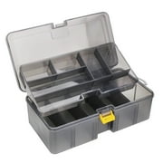 XKHBDL Tackle Box, Craft Organizers and Storage 2-Layer Portable Toolbox, Plastic Tool Box with Handle for Sewing Supplies, Medicine, Art Supplies, Nails and Hair Accessories