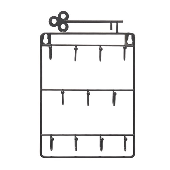 XKHBDL Wall Mounted Storage Hanger Key Holder Coat Hat Rack Decor Key Display Rack Storage Three Layer Storage Rack