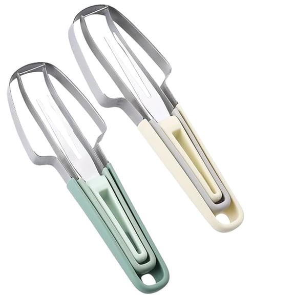 XKHHLH 3 in 1 Multifunctional Watermelon Popsicle Slicer Cutter Tool with Fork, Stainless Steel Fruit Cutter Slicer Kitchen Gadget, Portable Watermelon Windmill Cutter Knife