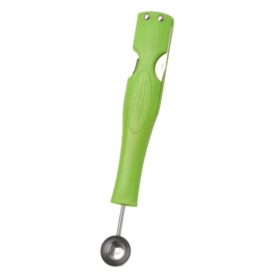 XKHHLH 4 in 1 Watermelon Cutter Slicer Tool - Premium Watermelon Cutter - Foldable Watermelon Slicer - Fruit Cutter for Kitchen Gadgets - Stainless Steel Watermelon Knife - Melon Baller Scoop