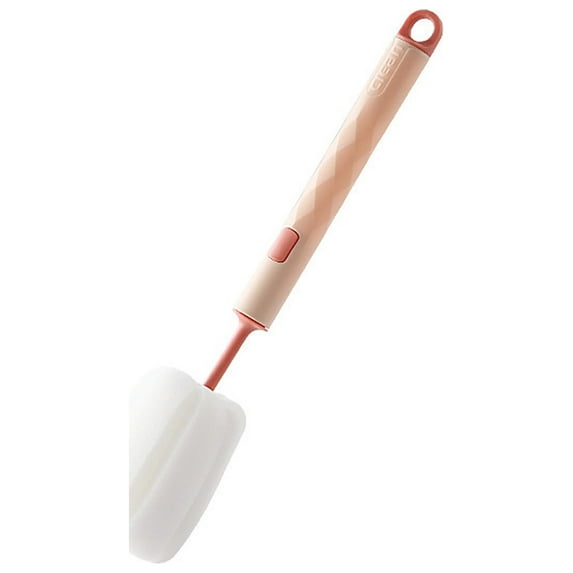 XKHHLH Adjustable Long Handle Bottle Scrubber Cleaning Sponges Brushes, Dishwashing Foam Sponge Brush, Cleaner Soft for Baby Bottle Kitchen Clean Glasses Mugs Cups