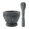 thumbnail image 1 of XKHHLH Chef Heavy Duty Mortar and Pestle Set, Granite, Non Slip Base, Make Fresh Guacamole, Salsa, Pesto, Stone Grinder Bowl, Herb Crusher, Spice Grinder, 1 of 9