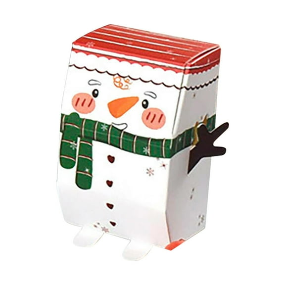XKHHLH Christmas Treat Boxes Xmas Party Boxes, Santa Elf Snowman Reindeer Candy Goodie Gift Boxes for Christmas Winter Holiday Party Supplies