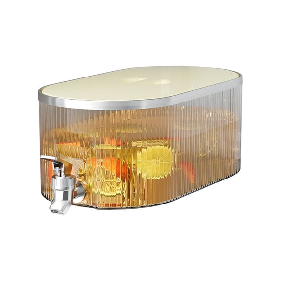 XKHHLH Drink Dispenser for Fridge1.4 Gallon Beverage Cube Dispenser with Spigot, Stackable, Leak-Proof Plastic Juice, Soda, Milk, Drinks, Water Container for Parties, Refrigerator Drink Dispenser