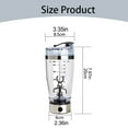 thumbnail image 1 of XKHHLH Electric Protein Shaker Bottle, Lockable Blender Shaker Bottles, BPA Free, USB Rechargeable Mixer Blender Cup for Protein Shakes, 1 of 9
