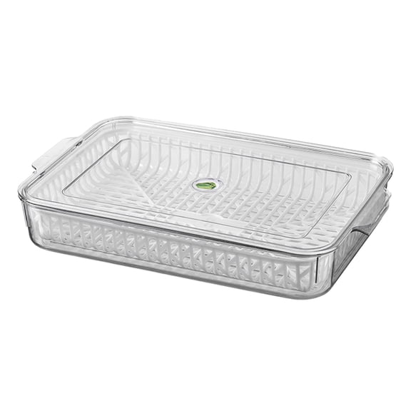 XKHHLH Fridge Storage Containers for Fruits and Vegetables | Adjustable Air Vent, Removable Basket | BPA-Free Fridge Organizers