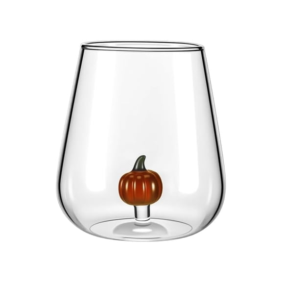 XKHHLH Halloween Stemless Glass Cups with Ghost Inside, Ghost Wine Glasses, Pumpkin Drinking Wines, Water & Juice Glasses Party Cup, Holiday Glassware for Restaurants Bars Home Supplies
