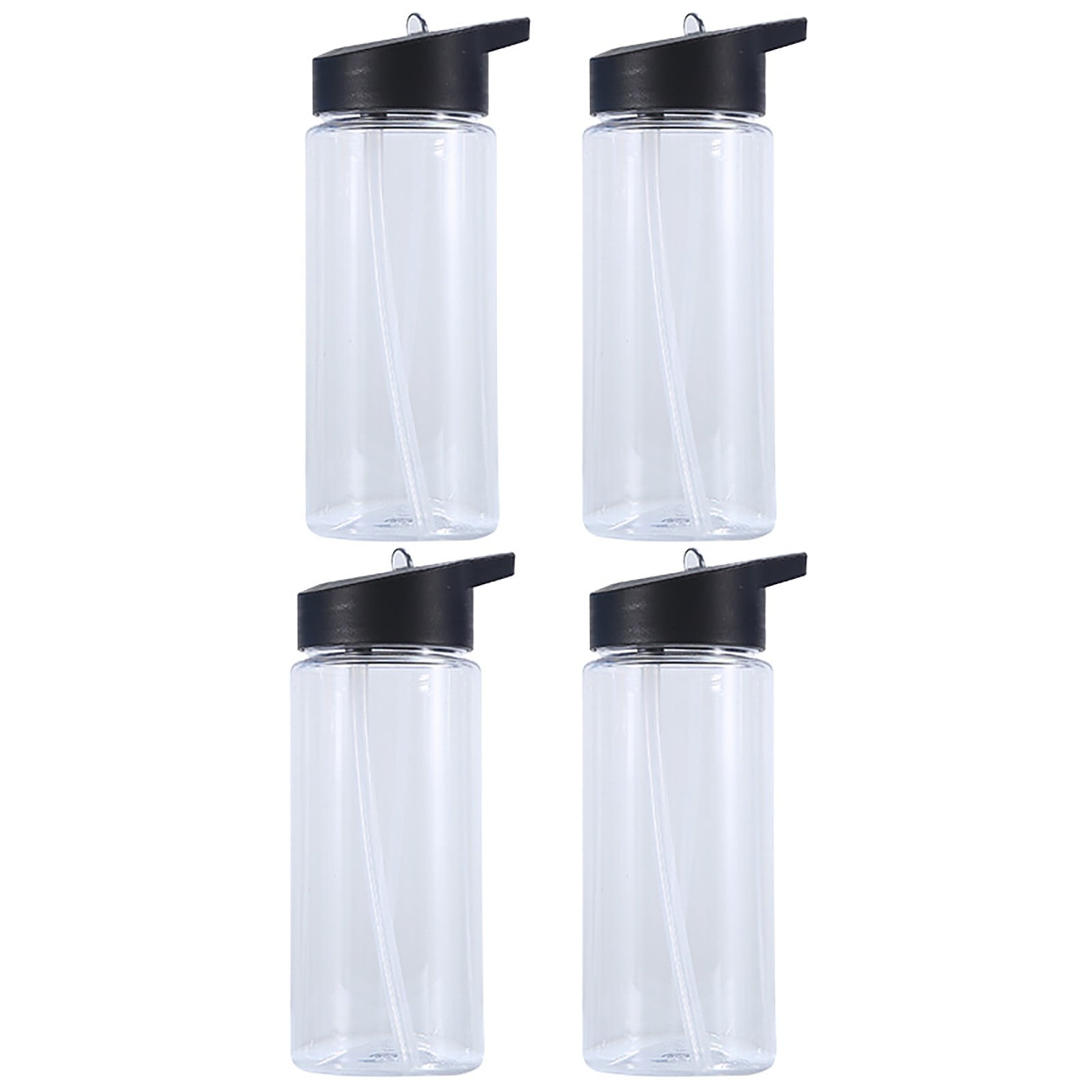 XKHHLH Insulated Water Bottle Bulk 4 Pack,Kids Water Bottles with Straw,Double Wall Vacuum Reusable Bottle,Wide Mouth Sports Flask for Cold Drink