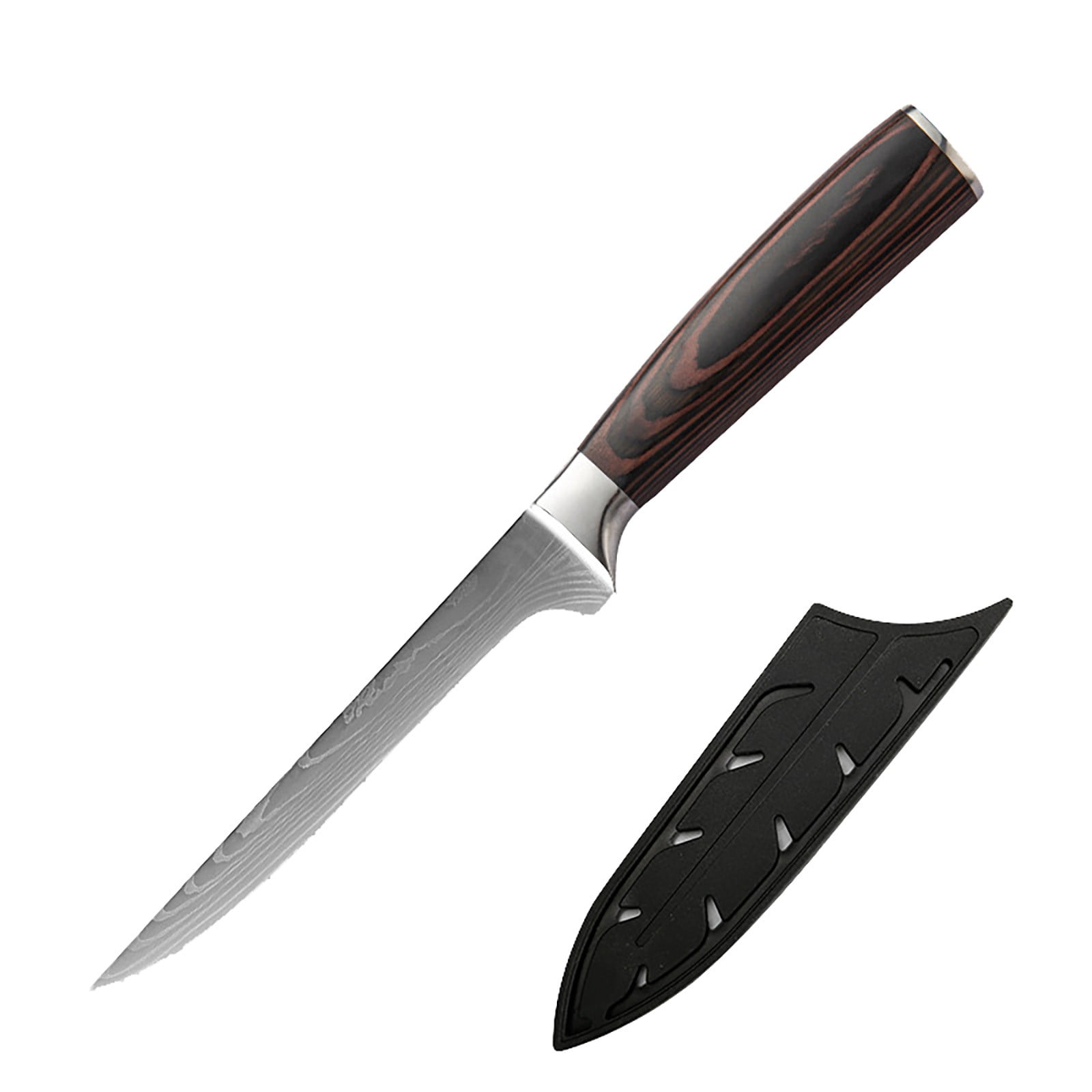 XKHHLH Japanese Chef Knife - Kitchen Utility Knife for Cooking, Meat Cleaver Knives with Full Tang Wooden Handle, Gift for Birthday