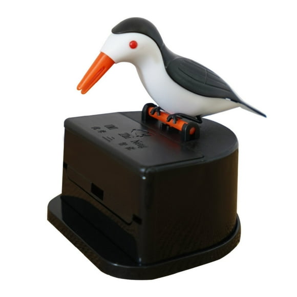 XKHHLH Little Bird Push-type Automatic Toothpick Holder, Woodpecker Toothpick Dispenser, Toothpick Box Portable Plastic Kitchen Decoration