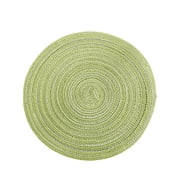 XKHHLH Round Placemats Set, Vinyl Woven Placemats Washable Wipeable Table Mats for Dining Table Heat Resistant Non-Slip Circle Place Mats