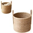 thumbnail image 1 of XKHHLH Seagrass Woven Storage Basket with Handles, Natural Handwoven Round Organizer Basket for Blankets, Toys, Towels, Laundry and Fireplace Wood Home Decor, 1 of 5