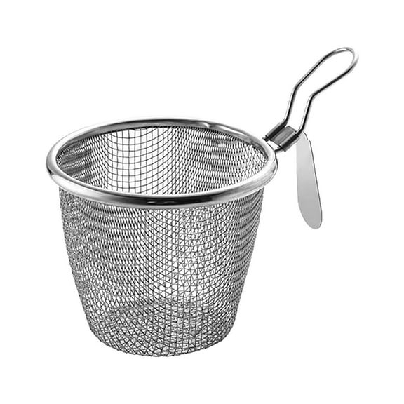 XKHHLH Spider Strainer Stainless Steel Wire Deep Basket for Hot Pot Cooking Spaghetti Pasta Noodles Dumpling - Rinsing, Straining, Draining Application