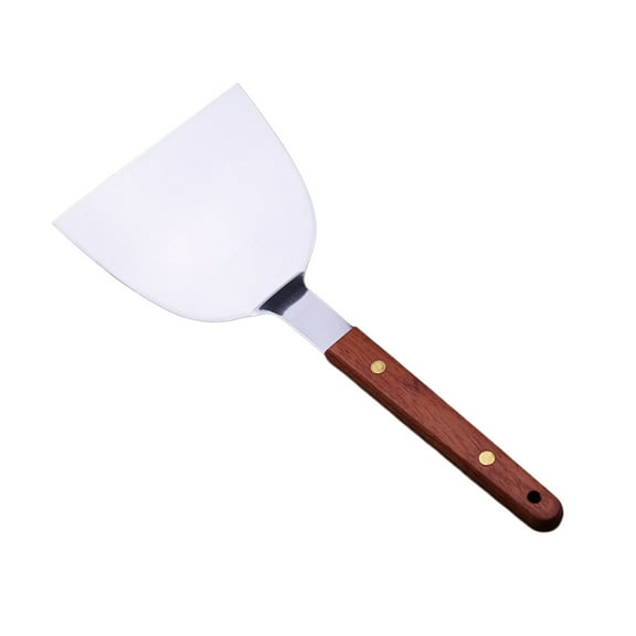 XKHHLH Stainless Steel Dry Pan Frying Shovel, Metal Spatula, Pancake Burger, Teppanyaki and Frying Pan, Dishwasher Safe