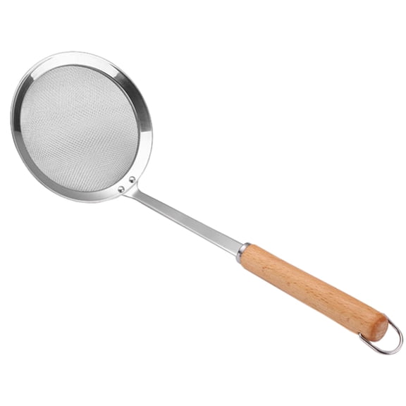 XKHHLH Stainless Steel Fine Mesh Strainers, Strainer for Kitchen, Wire Sieve with Insulated Wooden Handle Kitchen Strainer, Baking Tools Colander, Food Preparation, Flour Sifter, Rice, Pasta Strainer